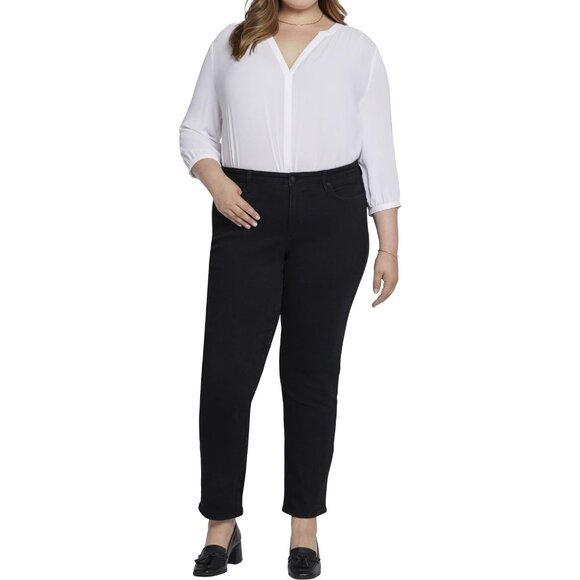 NYDJ Womens Plus Emma Relaxed Denim Slim Jeans Huntley Size 16W MSRP $119 - Picture 1 of 1
